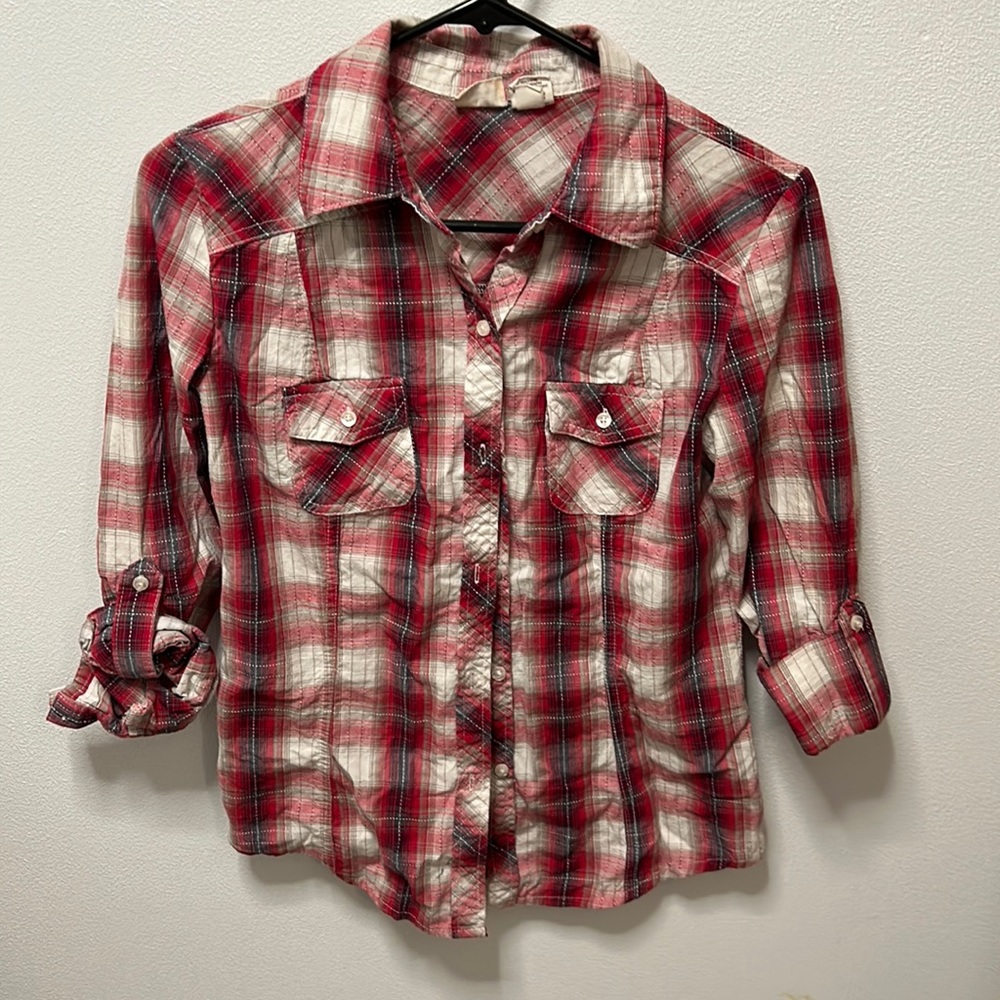 Girls plaid shirt